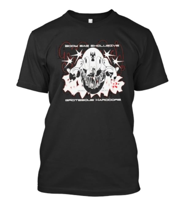 Body Bag Exclusive Grotesque Hardcore Skull 2003 2005 T-Shirt