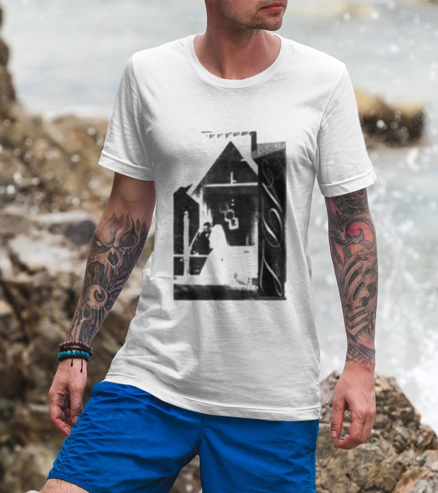 Yeat A Dangerous Love Cross Pyramid Monochrome T-Shirt