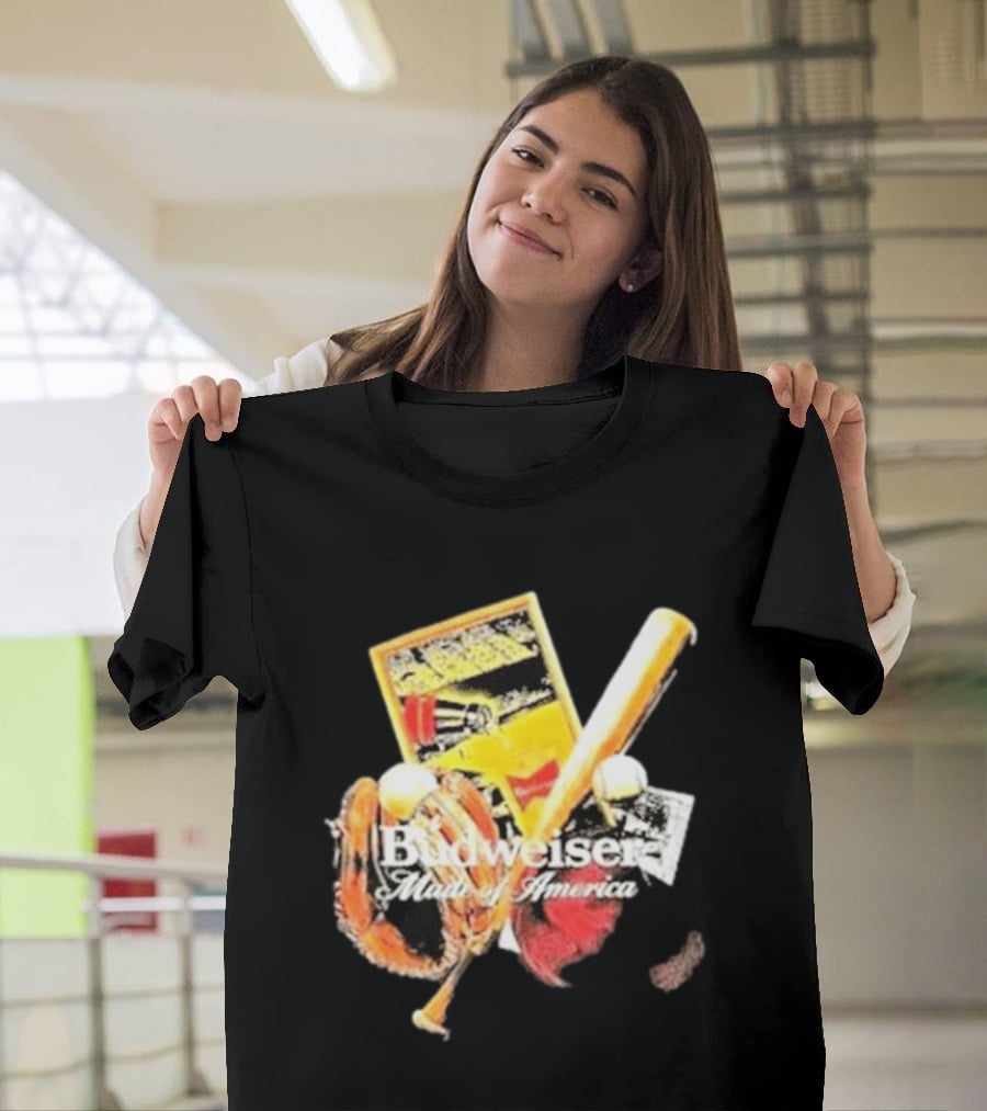 Budweiser Made Of America Baseball Legacy T-Shirt