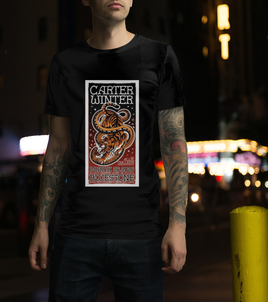 Carter Winter Bluestone Columbus OH March 25 2026 Featuring Allie Colleen T-Shirt