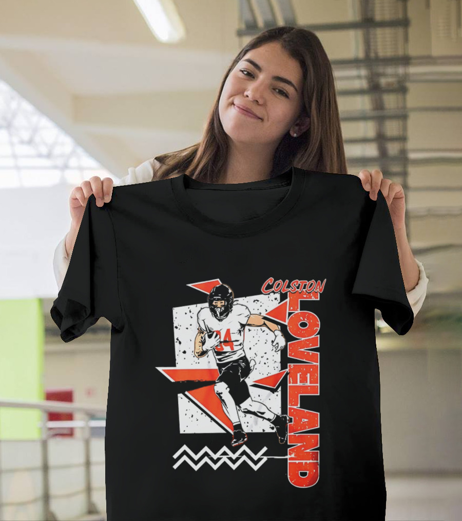 Colston Loveland Chicago Bears 90s Retro Football Player T-Shirt
