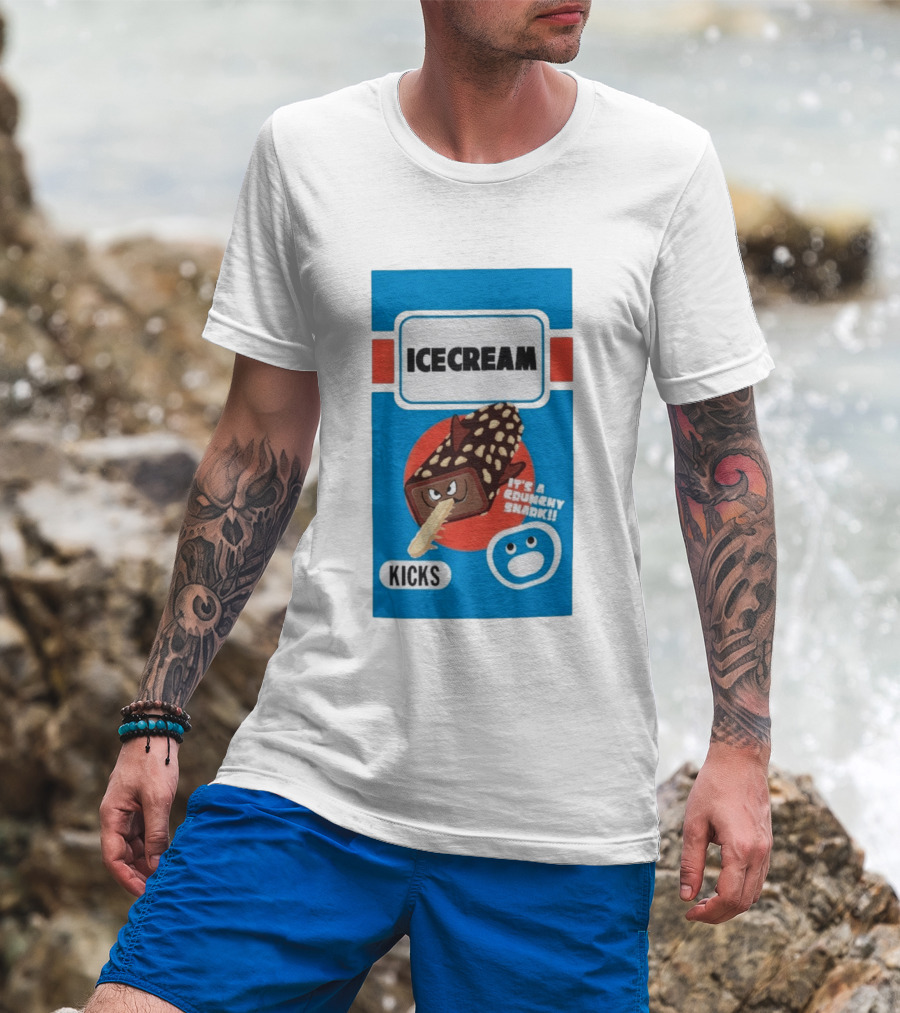 Ice Cream Kicks It's A Crunchy Shark T-Shirt