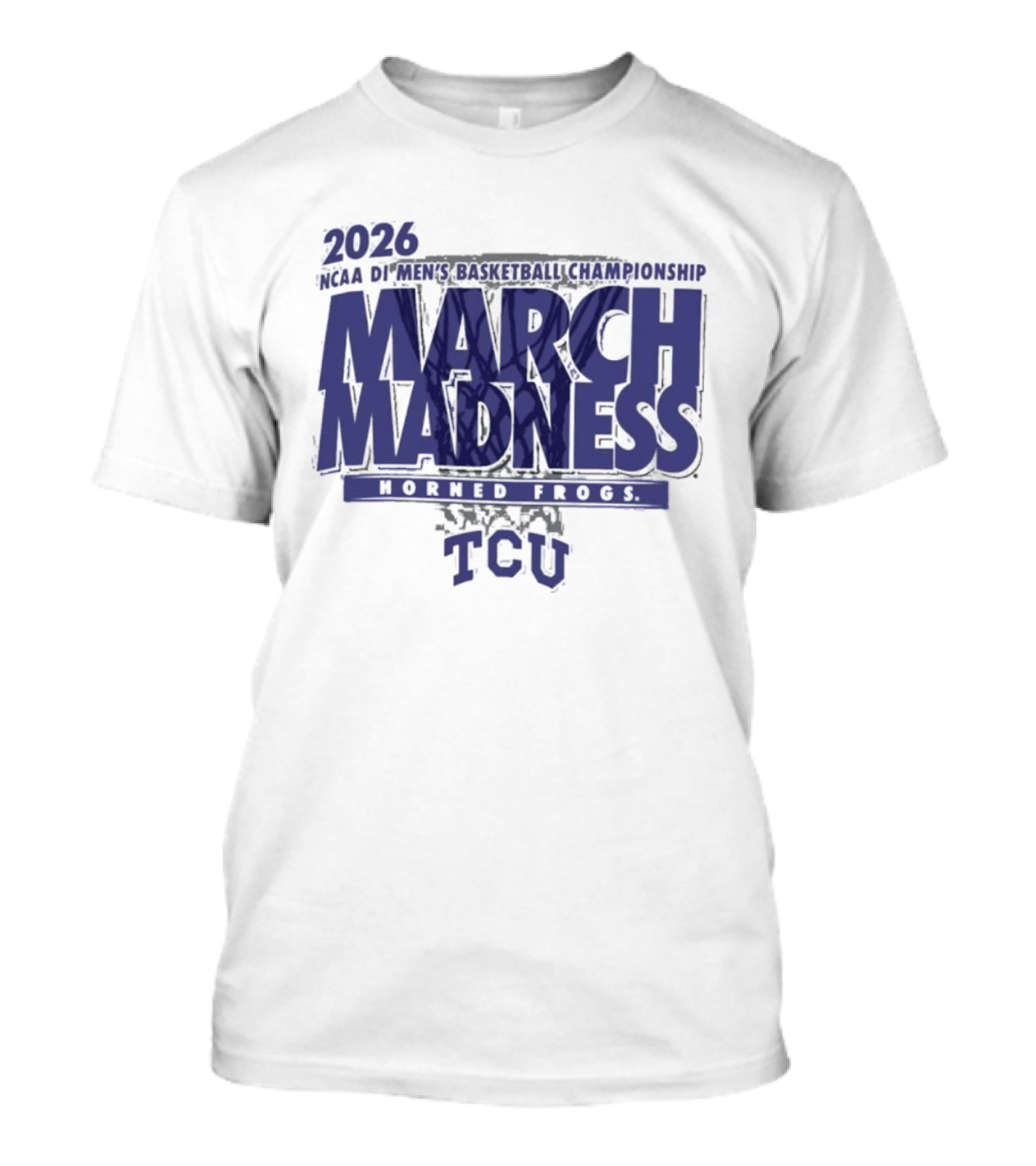 TCU Horned Frogs 2026 NCAA DI Men's Basketball Championship March Madness T-Shirt