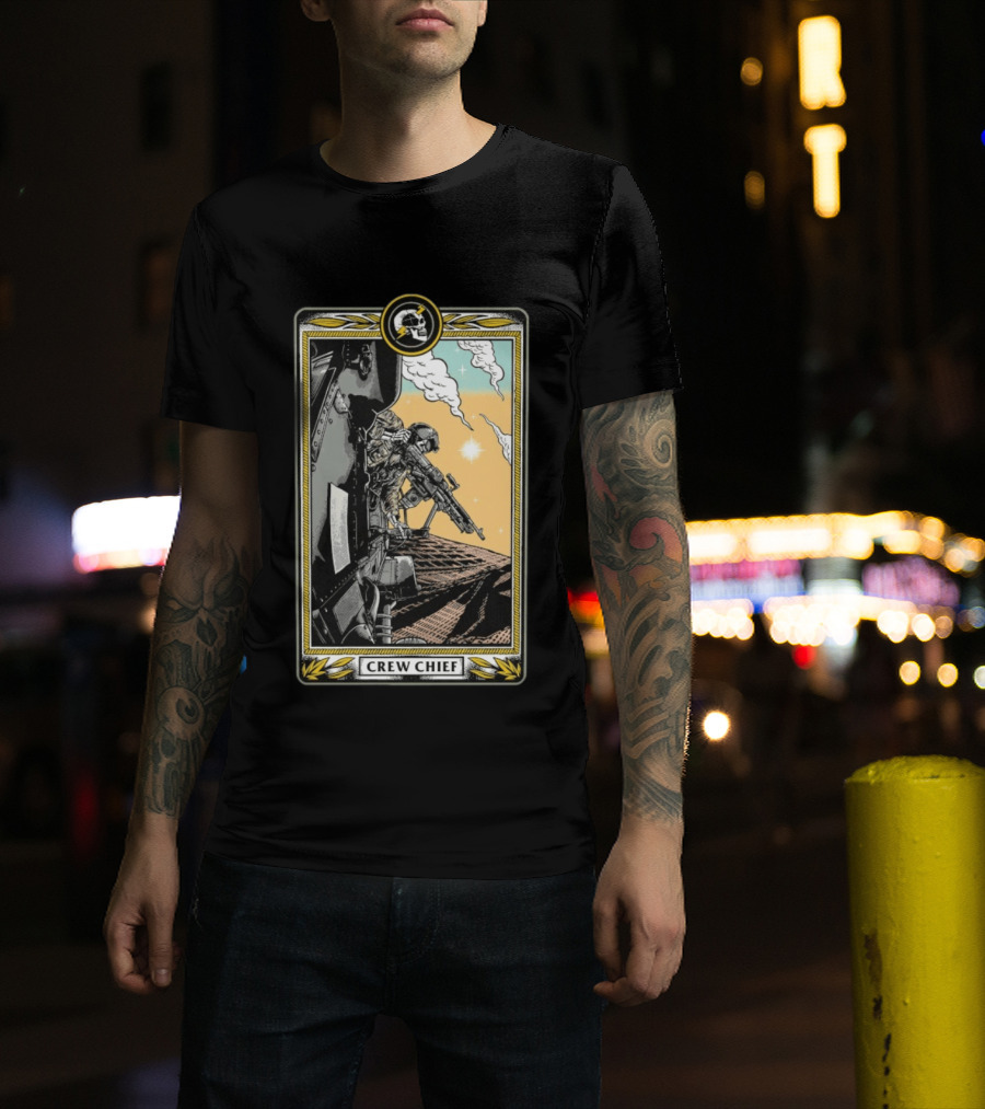 Crew Chief Otx Nation Tactical Helicopter Operator T-Shirt