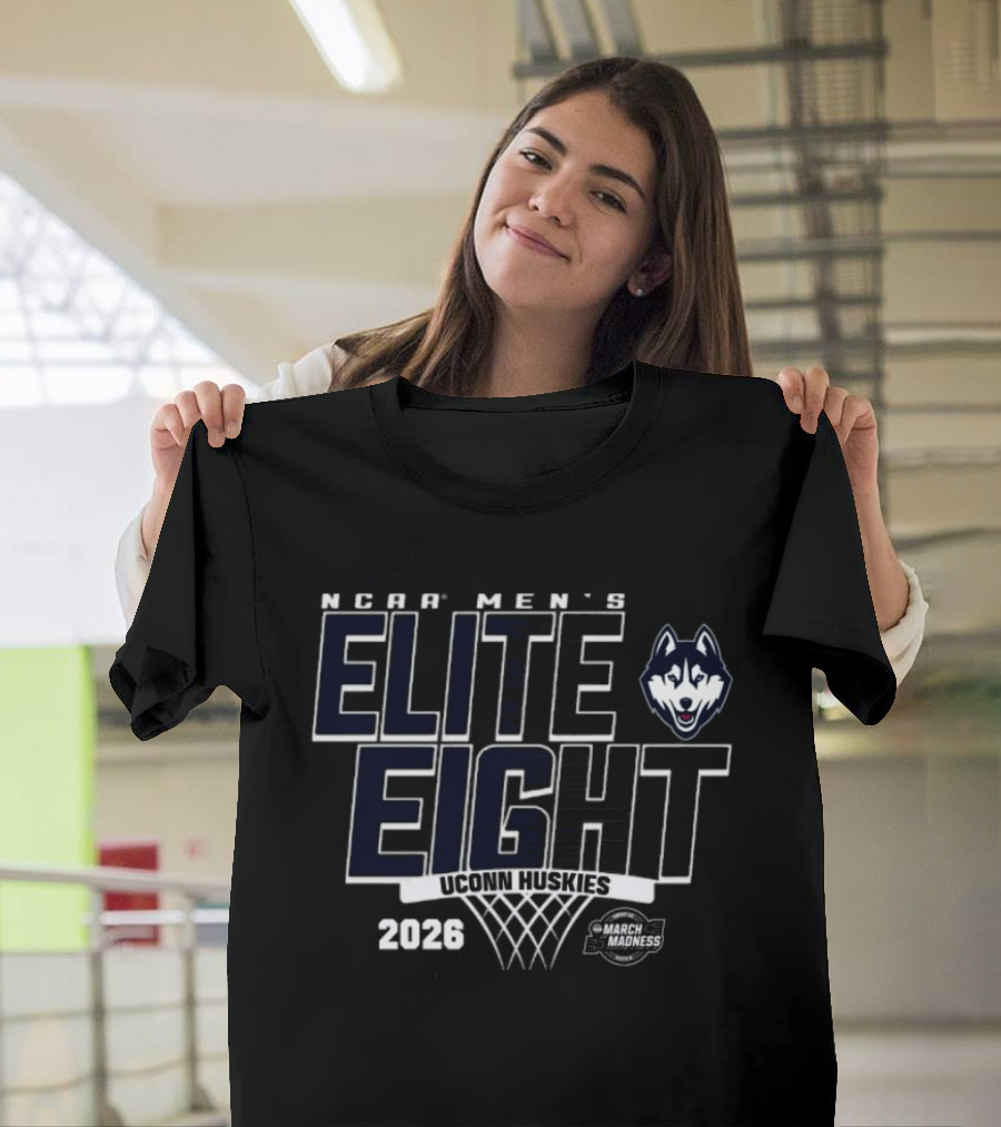 UConn Huskies 2026 NCAA Men's Elite Eight March Madness Basketball T-Shirt