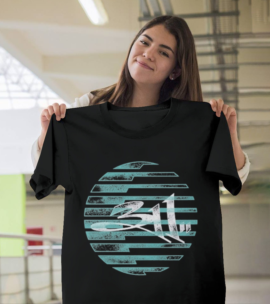 311 Striped Sun Sphere T-Shirt