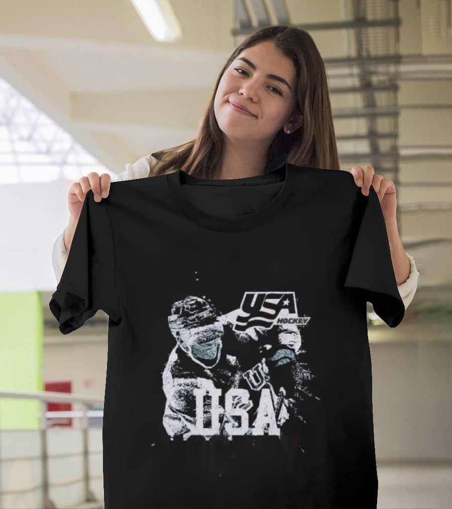 USA Hockey Player Vintage Ice Champion T-Shirt