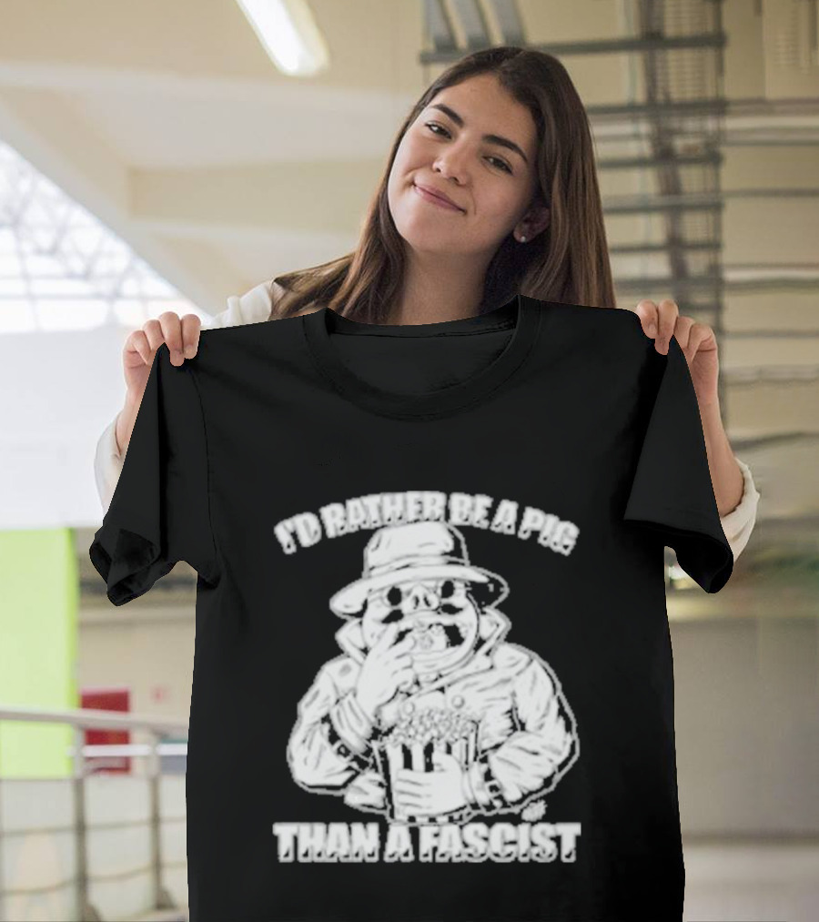 I'd Rather Be A Pig Than A Fascist Olafh Ace Porco Rosso Miyazaki T-Shirt