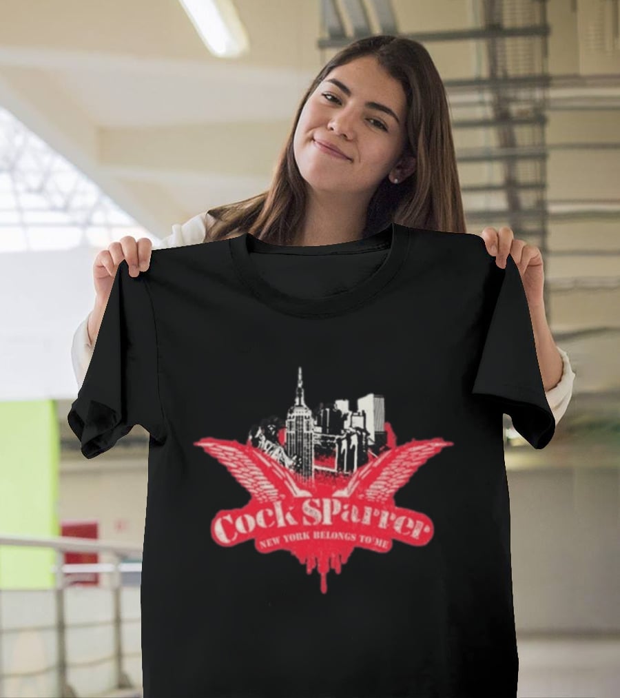 Cock Sparrer Tour 2026 New York Belongs To Me Urban Skyline Wings T-Shirt