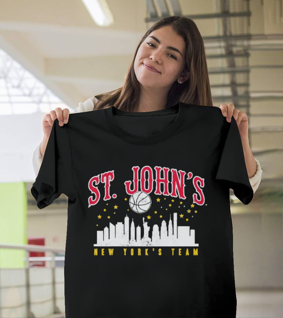 St. John's New York's Team Skyline Stars Moon T-Shirt