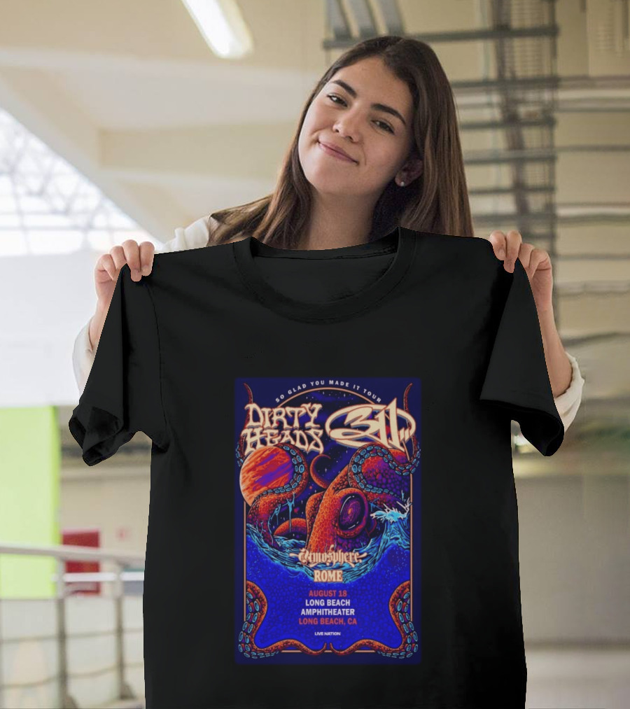 Dirty Heads August 18 2026 At Long Beach Amphitheater Show T-Shirt