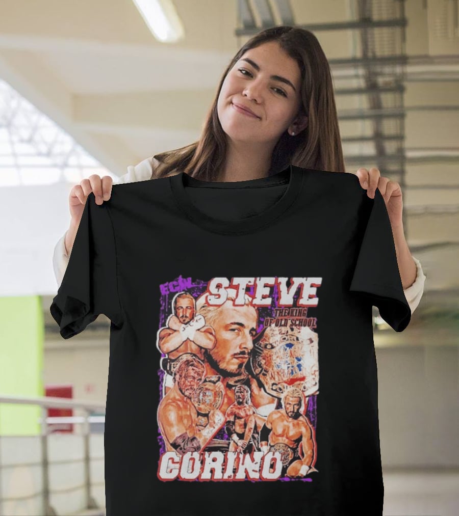 ECW Steve Corino The King Of Old School Wrestling Champion T-Shirt