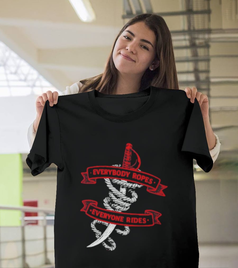 Everybody Ropes Everyone Rides Buffalo Sabres Rope Sword T-Shirt