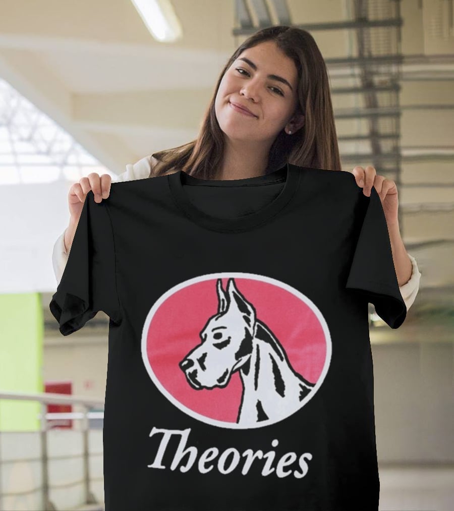 Theories Of Atlantis Champ Faded Brown Great Dane Oval T-Shirt