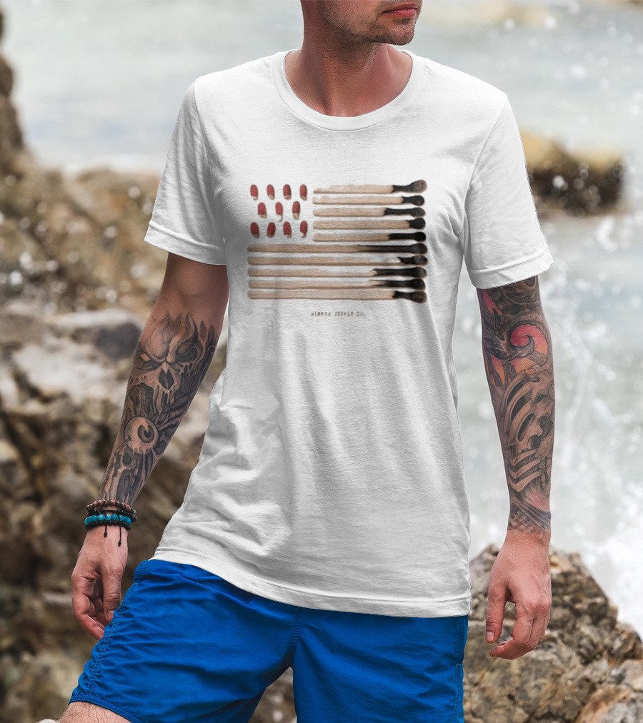 Noah Rinker Rinker Supply Co Matches American Flag T-Shirt