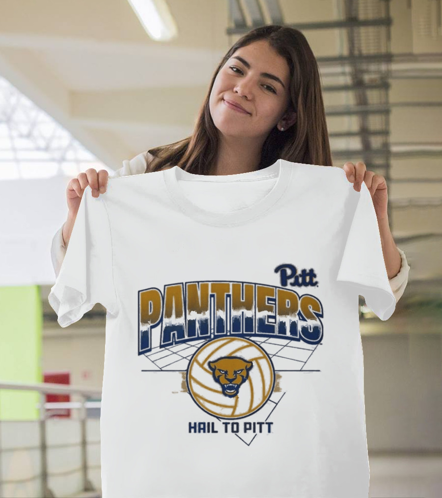 Pitt Panthers Volleyball Hail To Pitt Grid T-Shirt