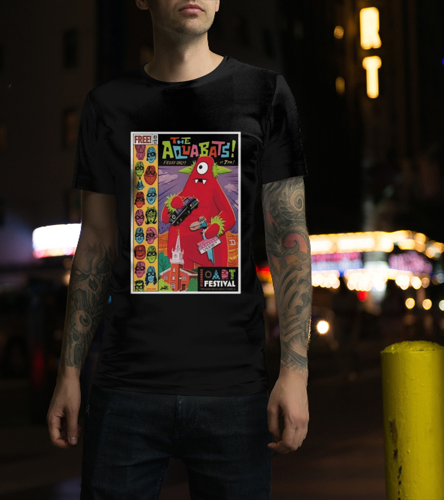 THE AQUABATS! St. George Festival April 3 2026 Featuring Monster And Masked Characters T-Shirt