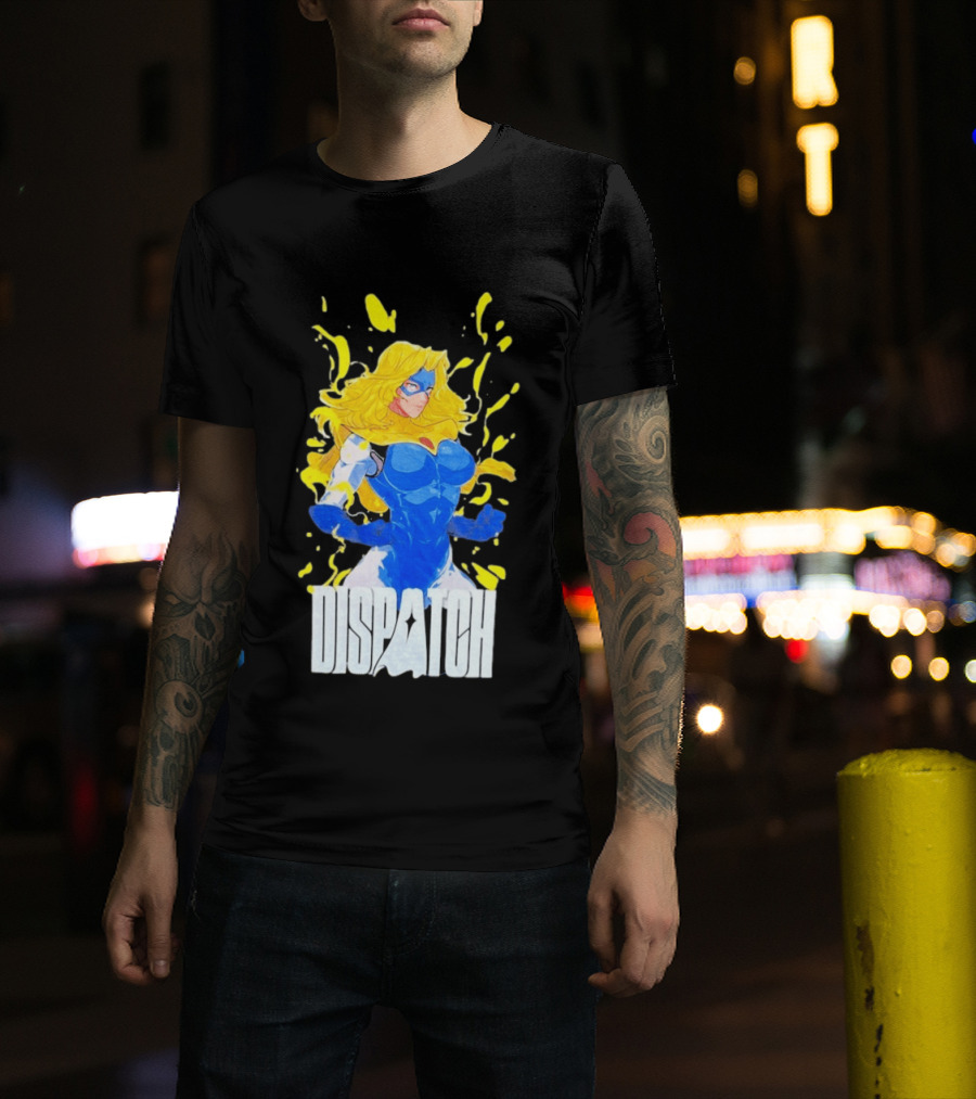 Dispatch Blonde Blue Heroic Character Blazer T-Shirt