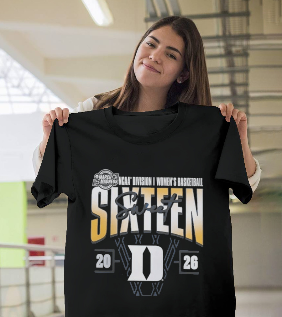 Duke Blue Devils 2026 NCAA Women's Basketball March Madness Sweet Sixteen T-Shirt
