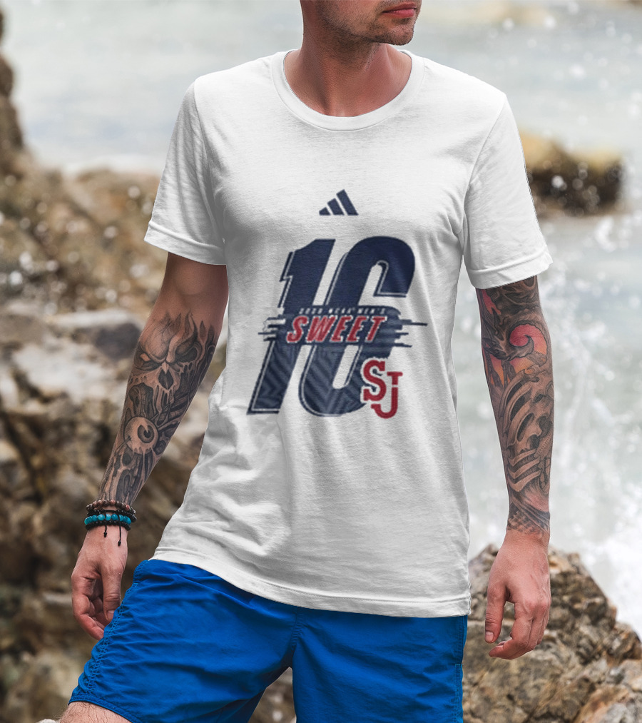 St. John's University Men's Basketball Sweet 16 SJ 2026 T-Shirt