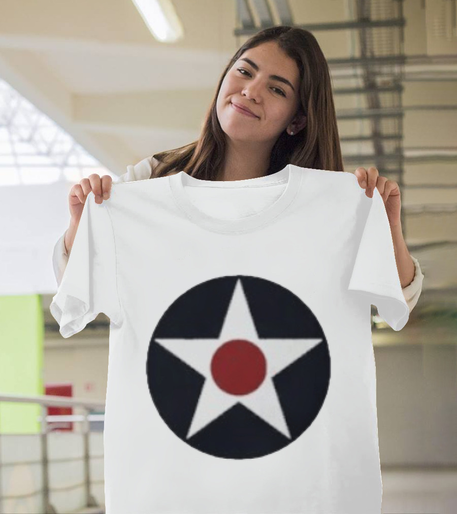 United States Army Air Forces 1940s Star Roundel Pocket Insignia T-Shirt