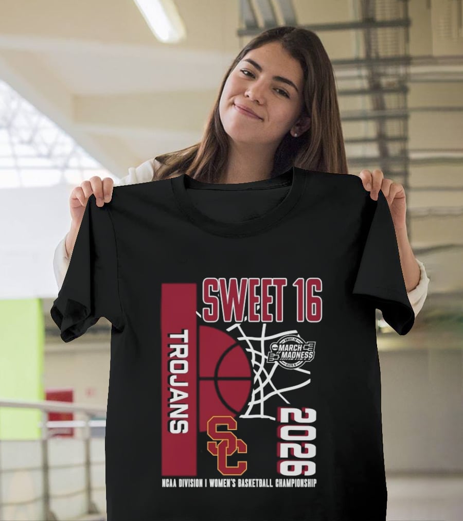 USC Trojans 2026 NCAA Division I Women's Basketball Championship Sweet 16 March Madness T-Shirt
