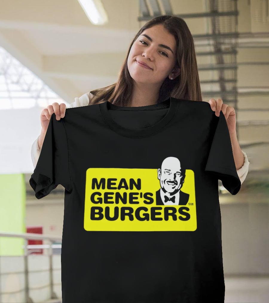 Mean Gene's Burgers Classic Logo With Iconic Bowtie T-Shirt