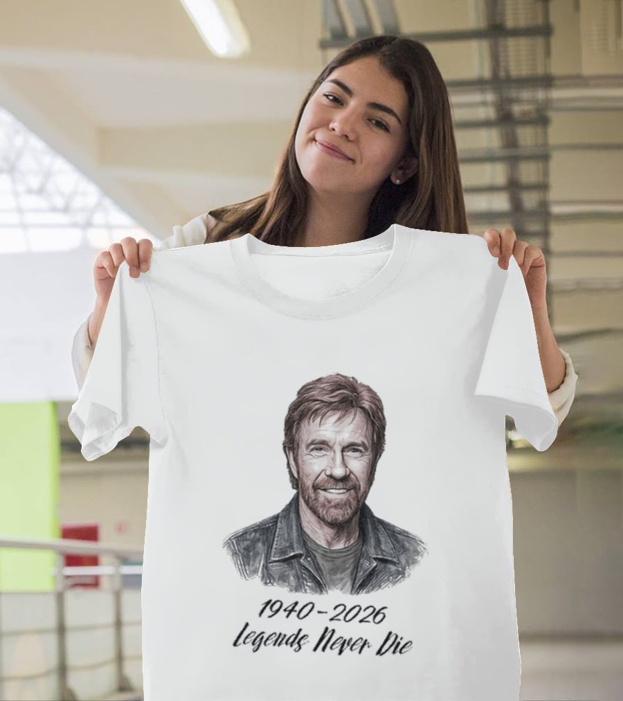 Chuck Norris 1940 2026 Legends Never Die T-Shirt