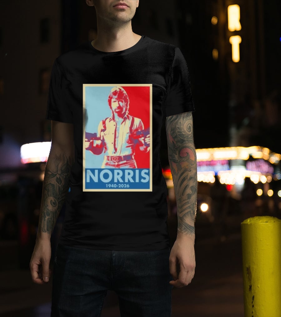 Norris 1940 2026 Retro Tribute With Dual Pistols T-Shirt