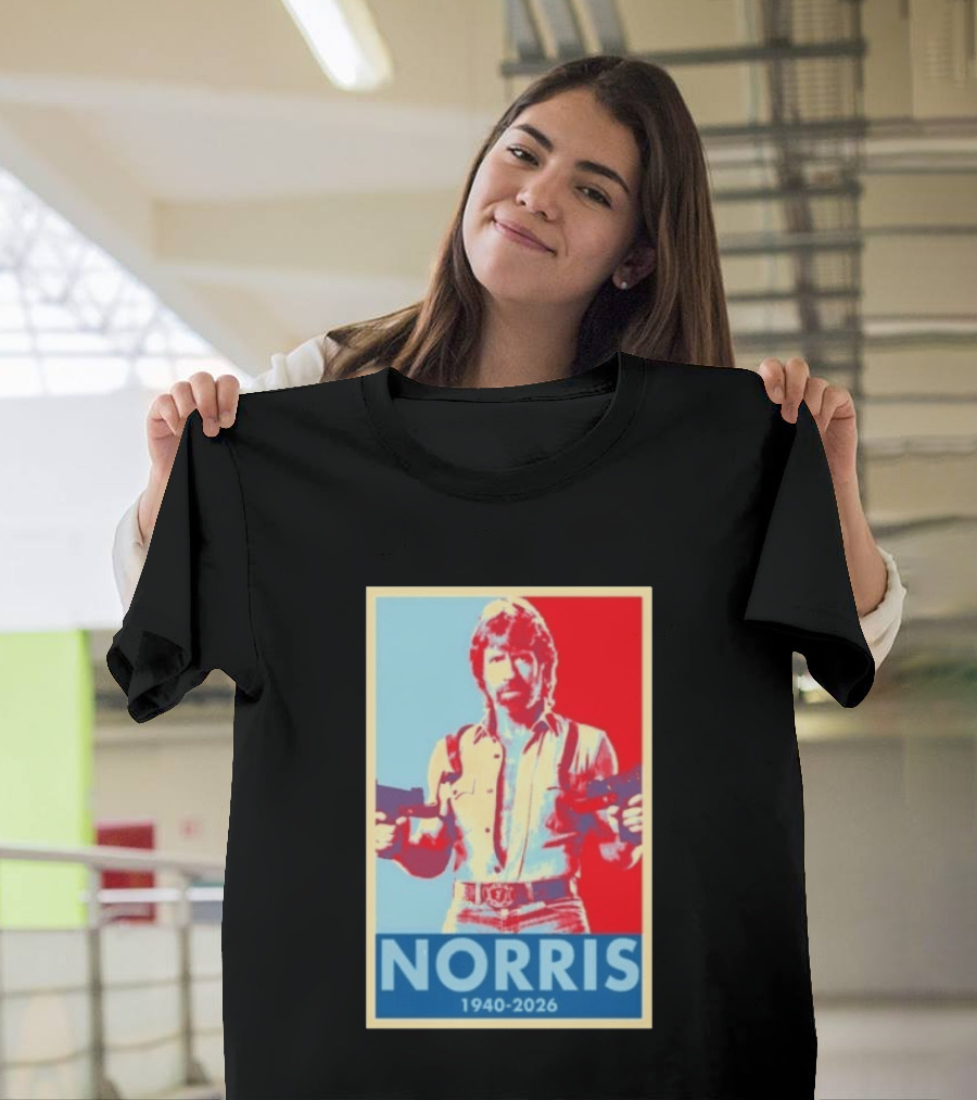 Norris 1940 2026 Retro Tribute With Dual Pistols T-Shirt
