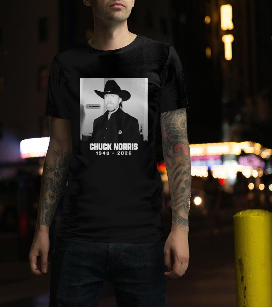 Chuck Norris Rest In Peace 2026 Cowboy Hat T-Shirt