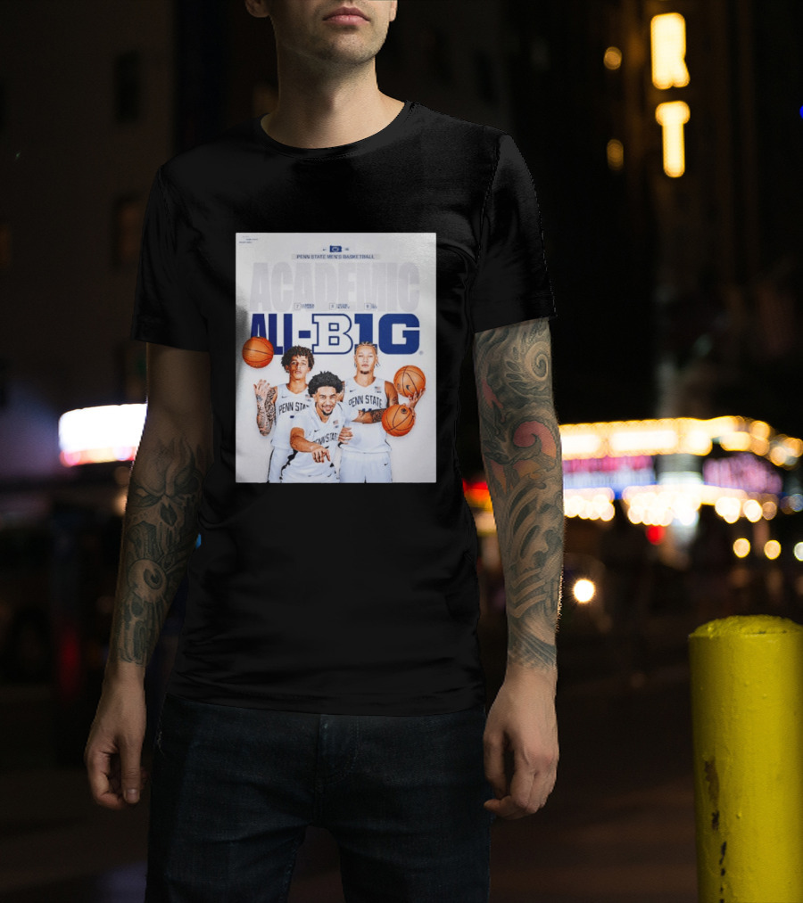 Penn State Men's Basketball Academic All Big Ten Honors 2026 Players T-Shirt
