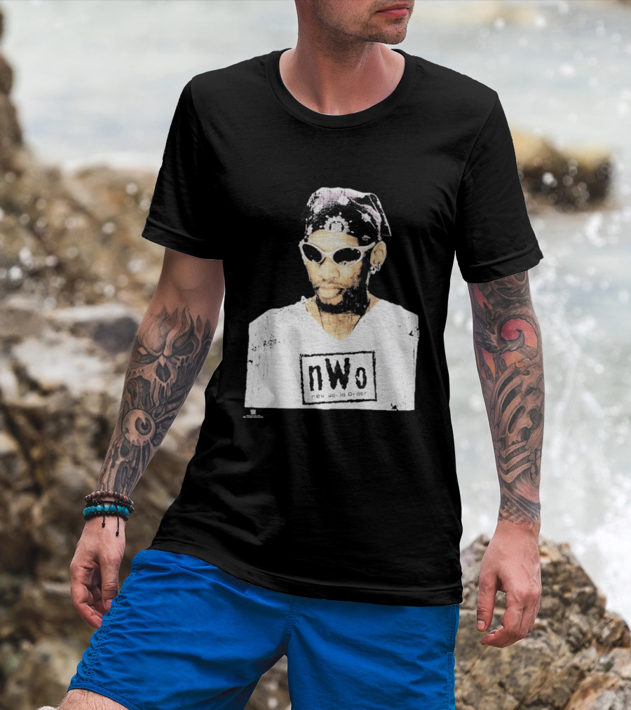 Dennis Rodman NWO New World Order Snow Wash T-Shirt