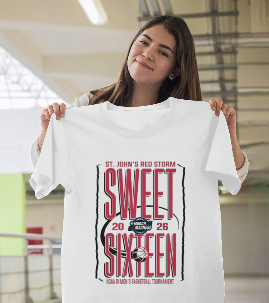 St. John's Red Storm Sweet Sixteen 2026 NCAA Men's Basketball Tournament T-Shirt