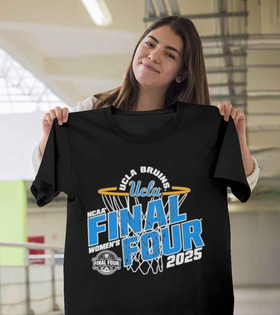 UCLA Bruins 2025 NCAA Women's Basketball Final Four Championship Hoop Net T-Shirt