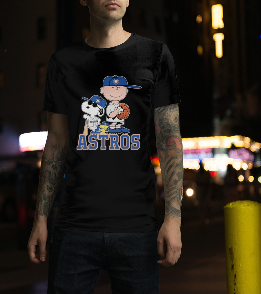 Snoopy Brown Astros Baseball 2026 T-Shirt