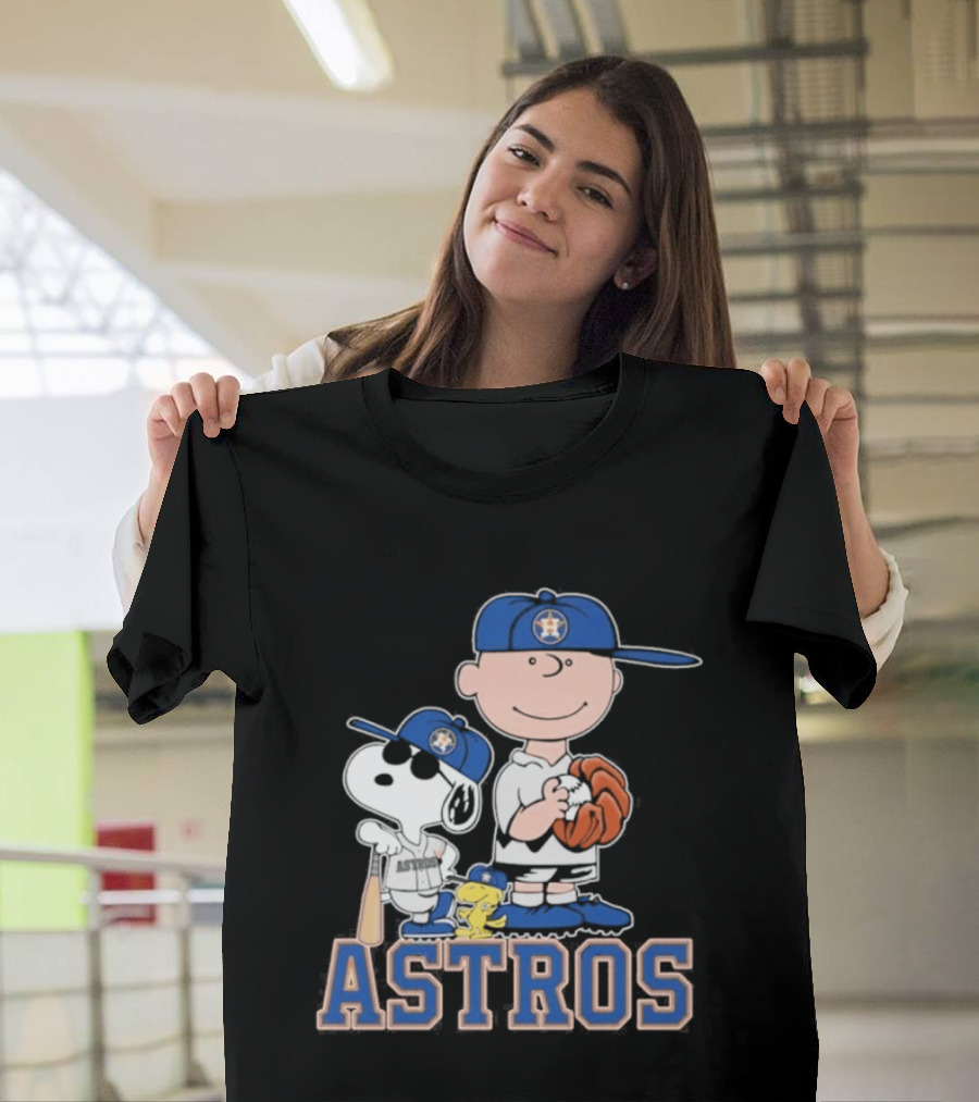Snoopy Brown Astros Baseball 2026 T-Shirt