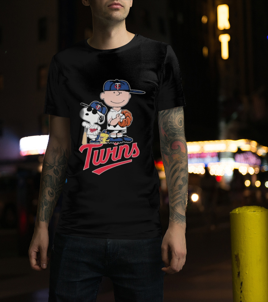 Snoopy 2026 Peanuts Charlie Brown Twins Baseball T-Shirt