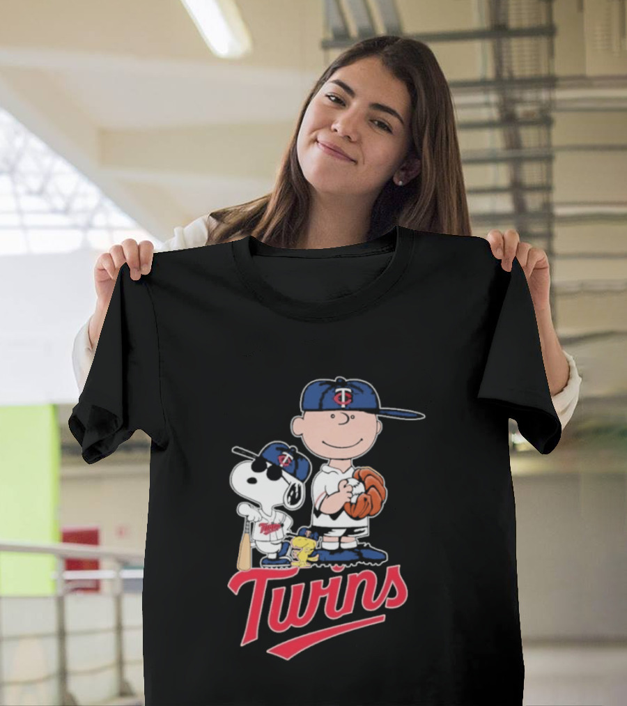 Snoopy 2026 Peanuts Charlie Brown Twins Baseball T-Shirt