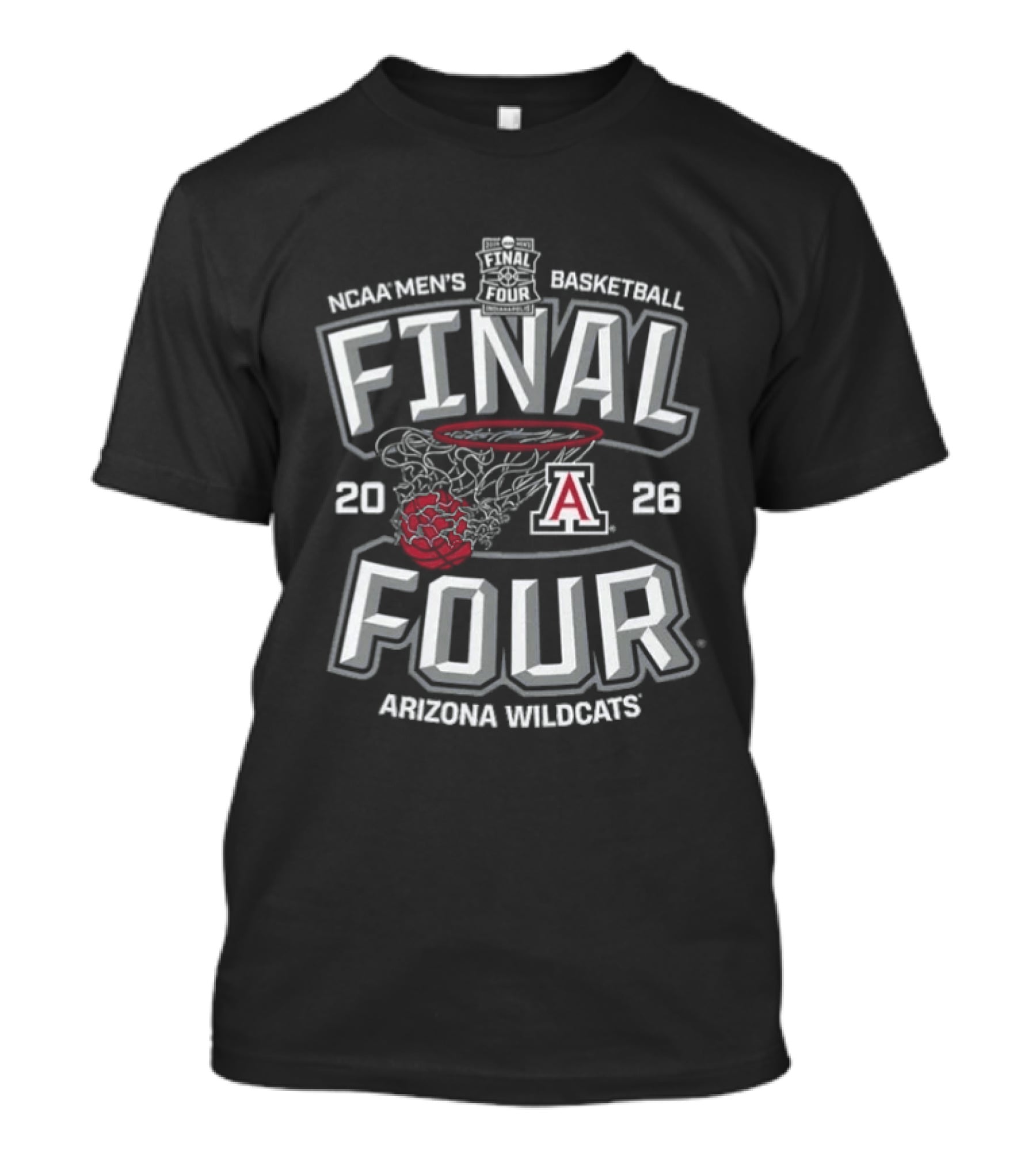 NCAA Men's Basketball Final Four 2026 Arizona Wildcats T-Shirt