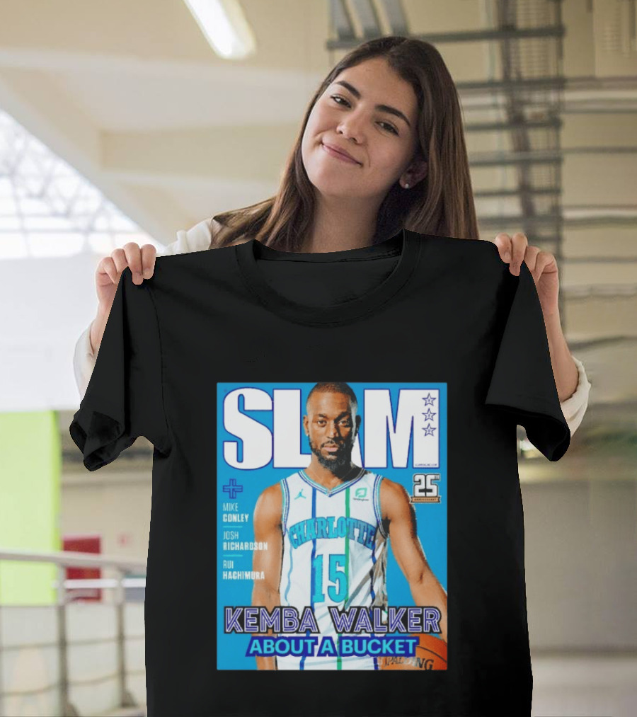 Slam Magazine Kemba Walker Charlotte Hornets About A Bucket Edition T-Shirt