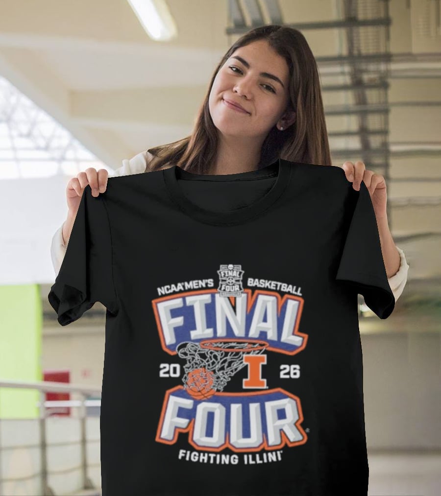 Illinois Basketball 2026 NCAA Final Four Fighting Illini T-Shirt