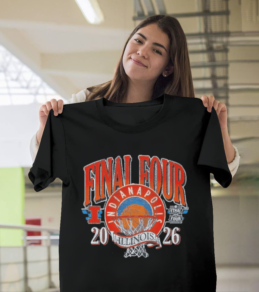 Final Four 2026 Indianapolis Illinois Fighting Illini Basketball T-Shirt