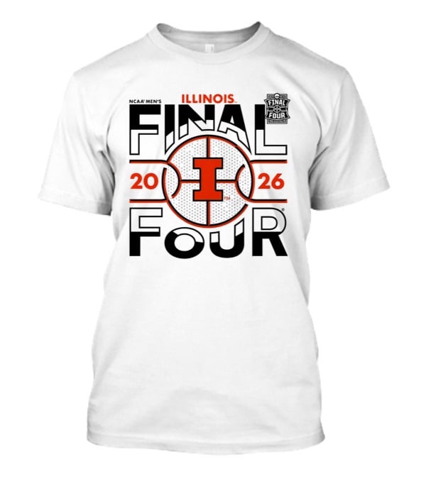 NCAA Men's Illinois Fighting Illini 2026 Final Four Basketball Indianapolis T-Shirt