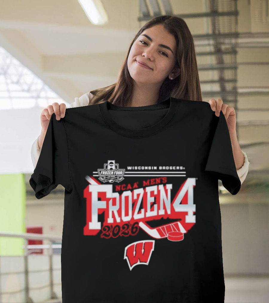 Wisconsin Badgers 2026 NCAA Men's Frozen Four Bound Hockey Tournament T-Shirt