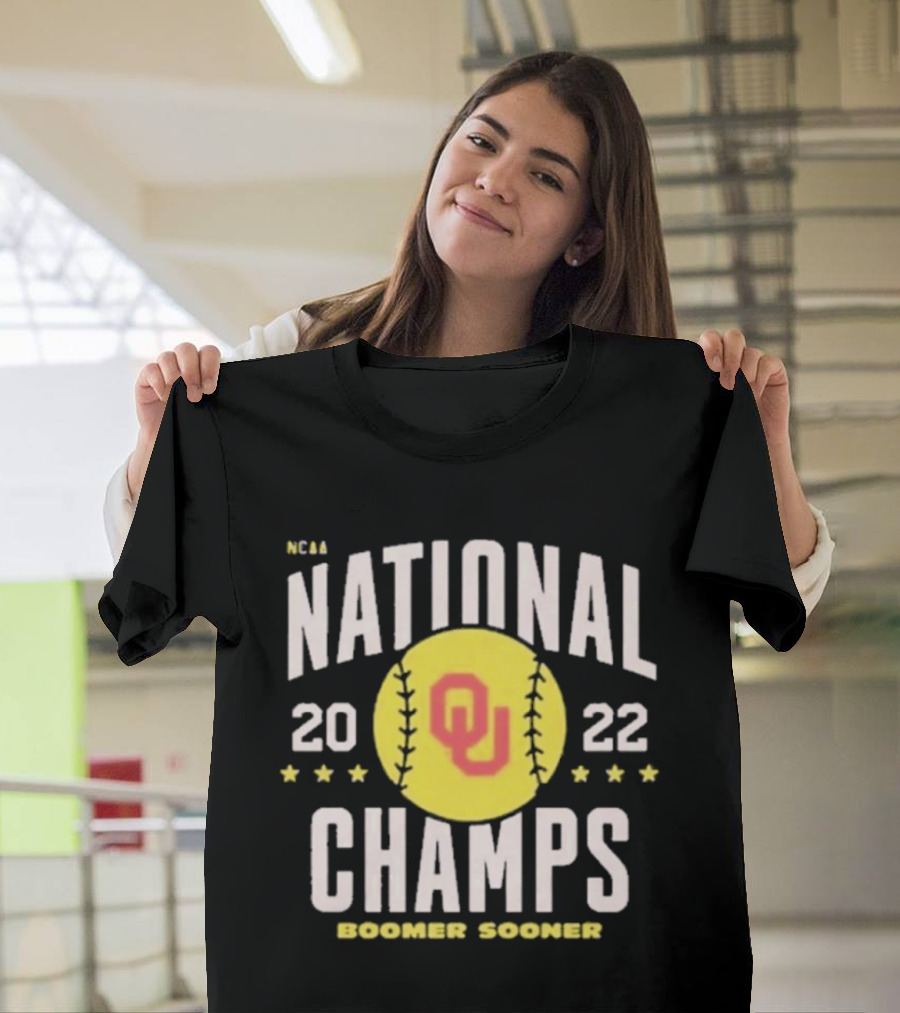 2022 Oklahoma National Champs Boomer Sooner OU Softball T-Shirt