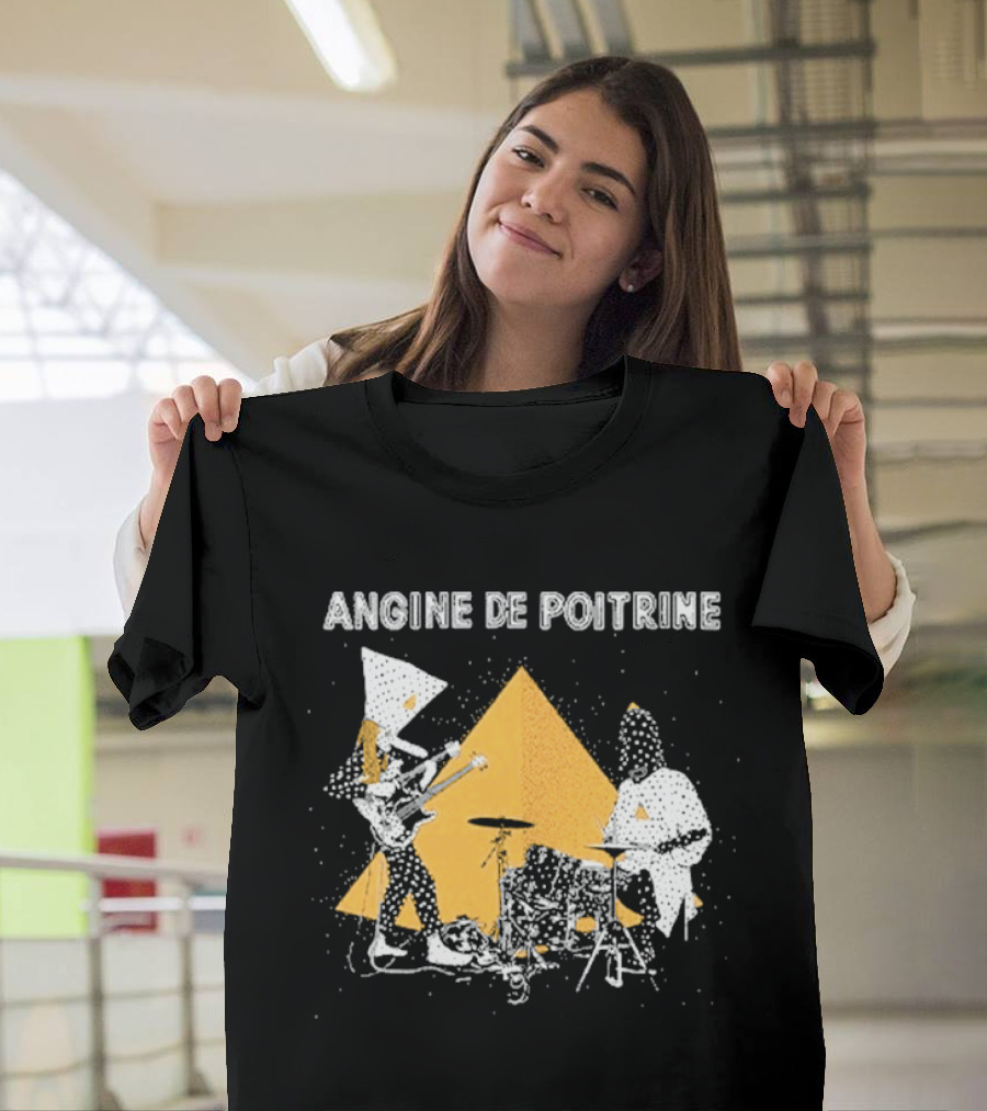 Angine De Poitrine Band Musical Performance With Triangle And Drums T-Shirt
