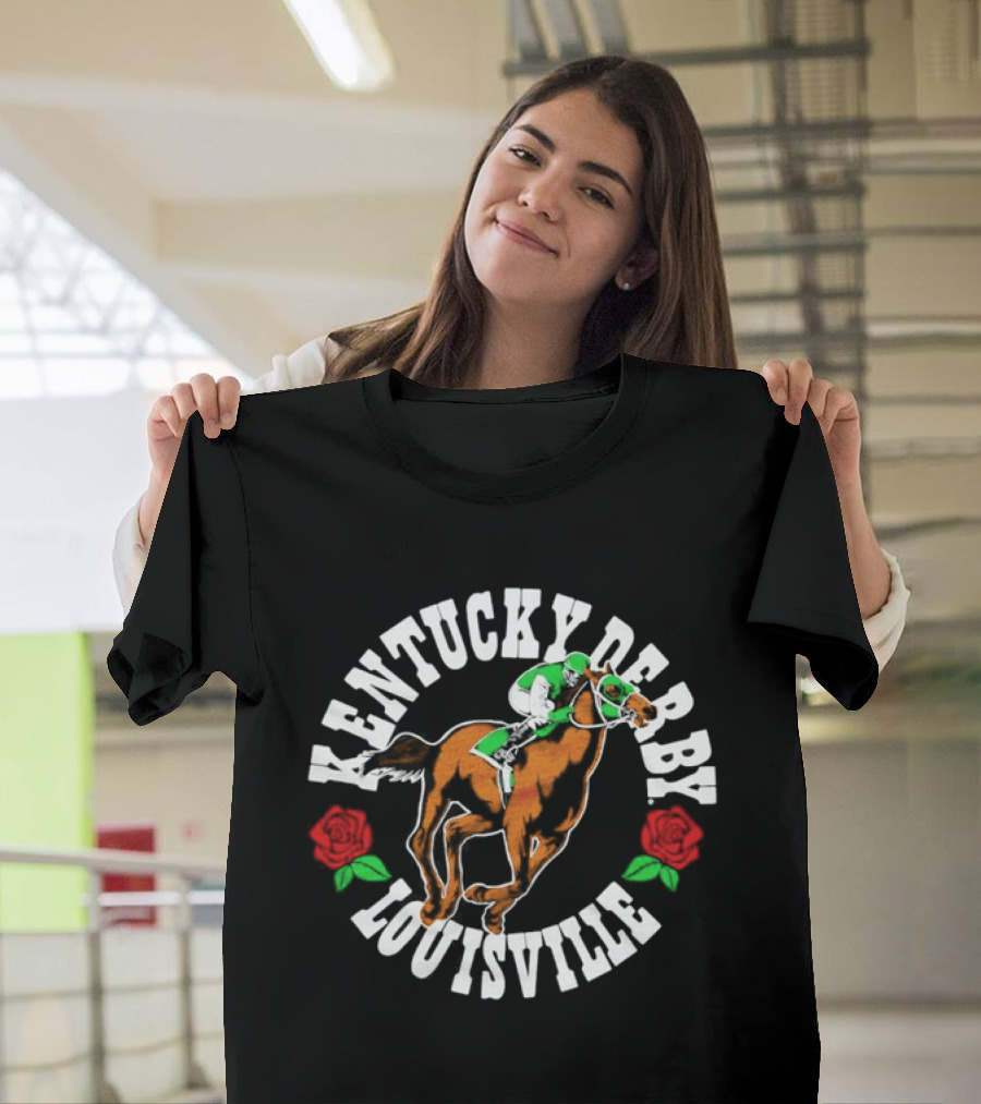 Kentucky Derby Louisville Horse Racing Roses T-Shirt