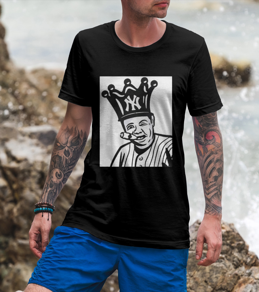 Babe Ruth Cigar Crown NY Yankees Opening Day T-Shirt