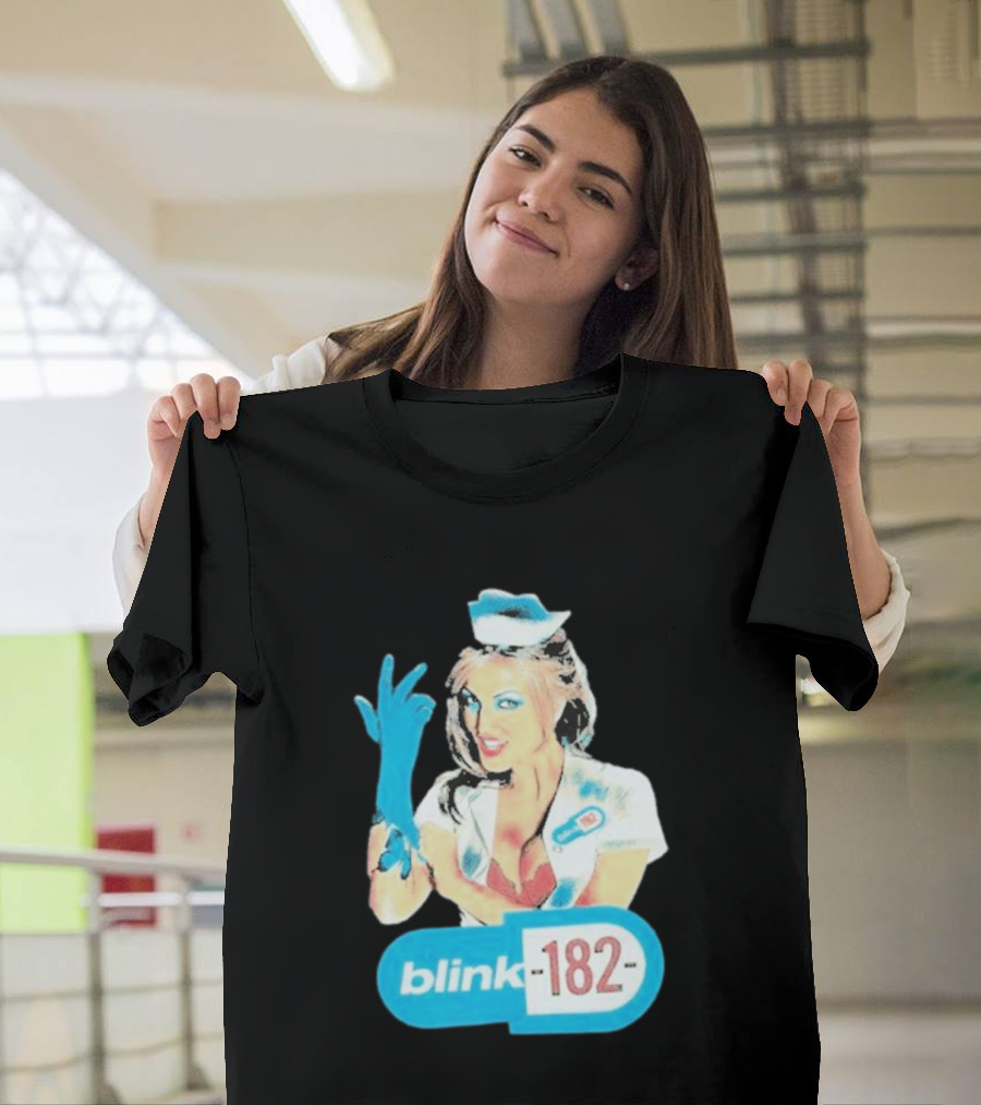 Blink 182 Enema Of The State Nurse Glove T-Shirt